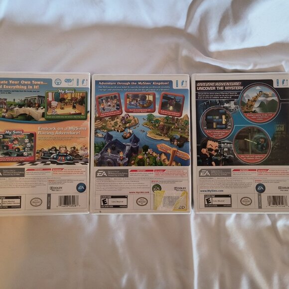 Wii MySims Agents, Kingdom & 2 Game Collection Lot of 3 E Rated Lightly Used - Picture 2 of 6
